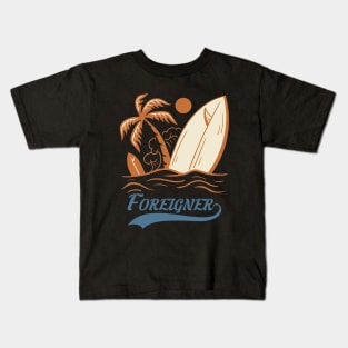 Vintage summer foreigner Kids T-Shirt